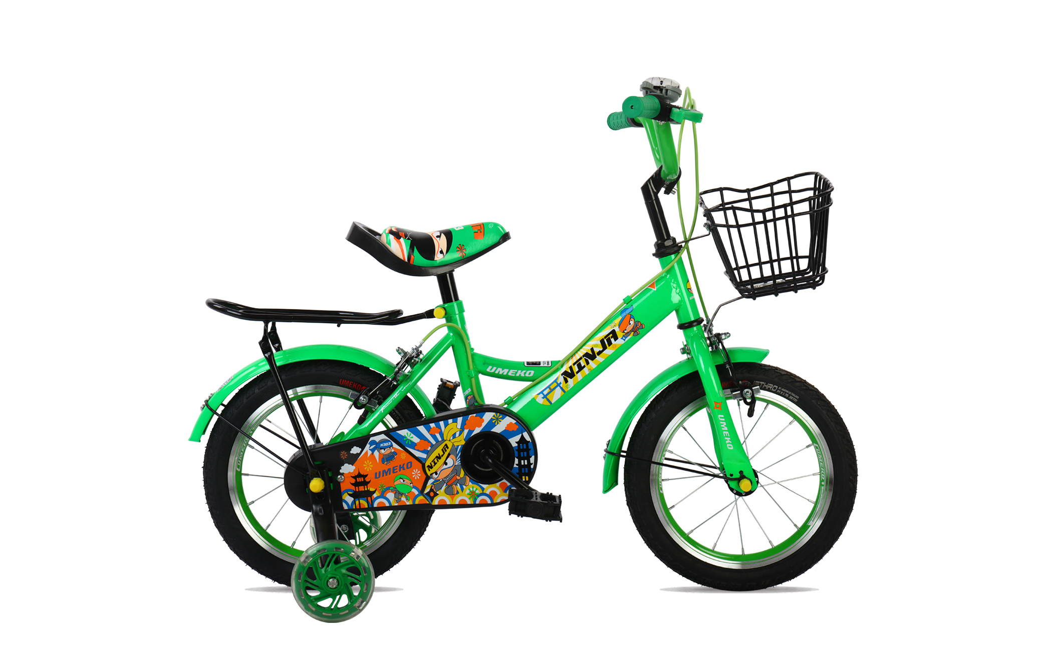 จักรยานเด็ก UMEKO NINJA K303 1V 14" เฟรมเหล็ก วงล้อ 14นิ้ว พร้อมประคองกันล้ม