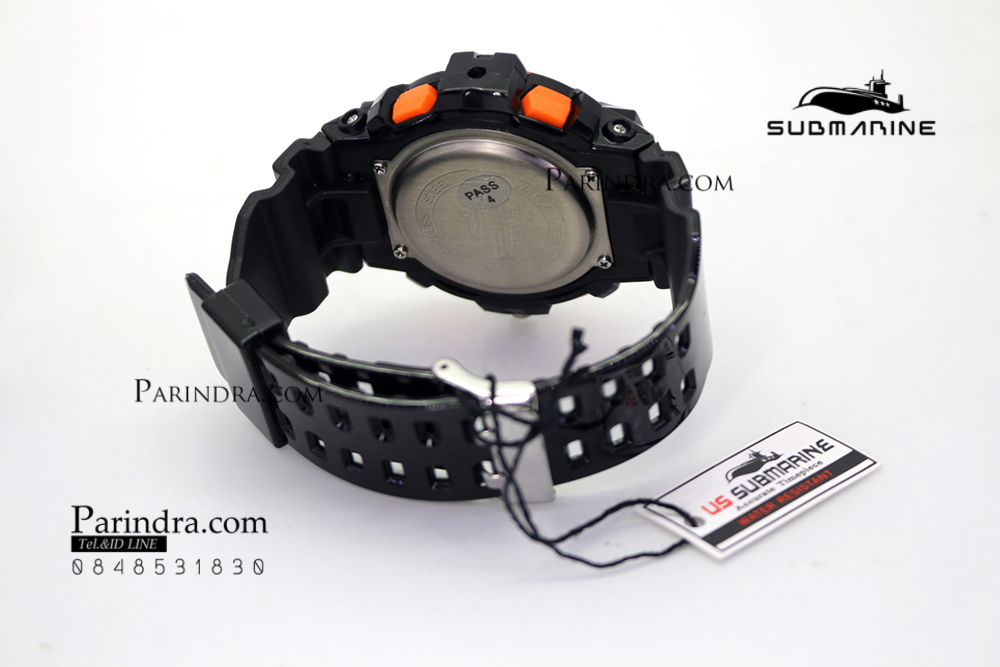 นาฬิกา US submarine TP3160M ดำ-ส้ม