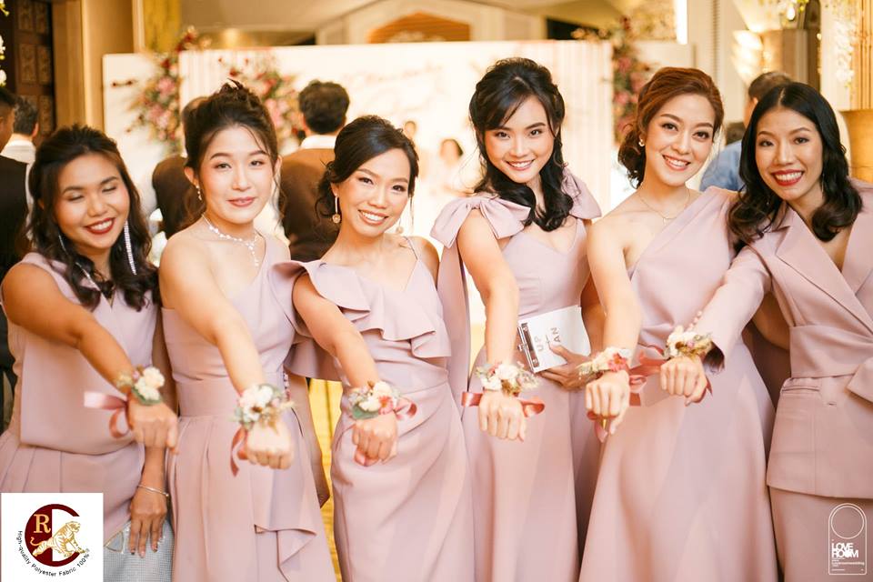 ชุดเพื่อนเจ้าสาว spandex 350 เบอร์ 24