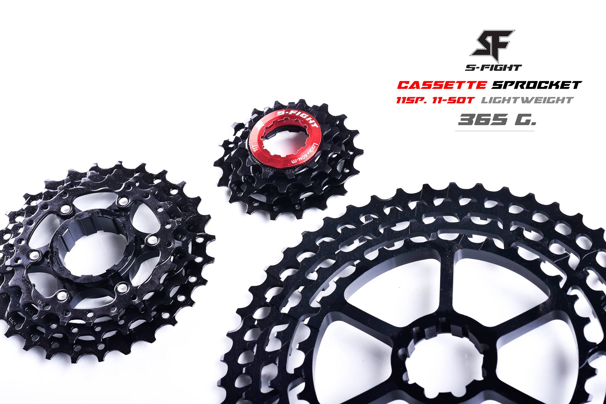 เฟืองท้าย S-FIGHT G11-50-B SPROCKET CASSETTE, 11-50T, 365กรัม
