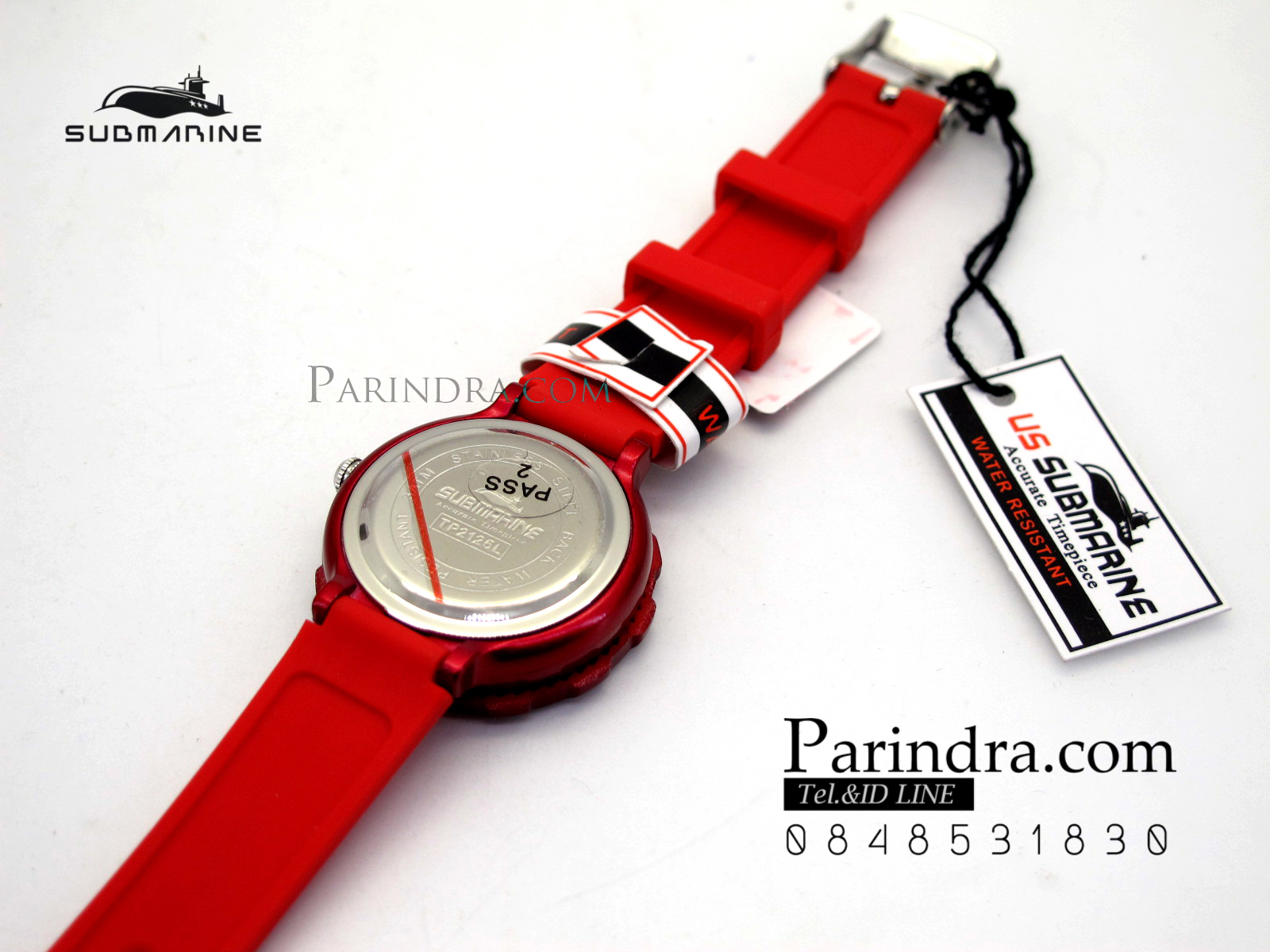 นาฬิกา US submarine Standard TP2125L สีแดง