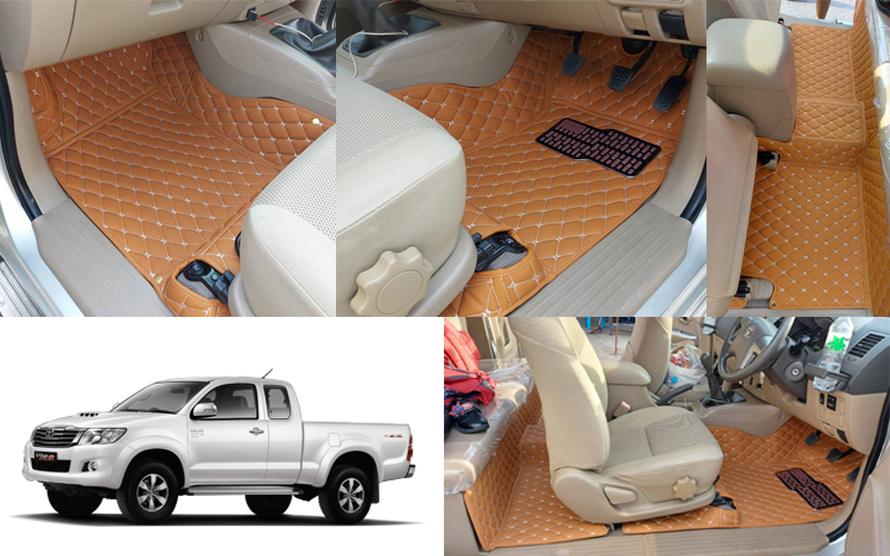 พรมรถยนต์ พรม6D Toyota Vigo Cab เข้ารูป