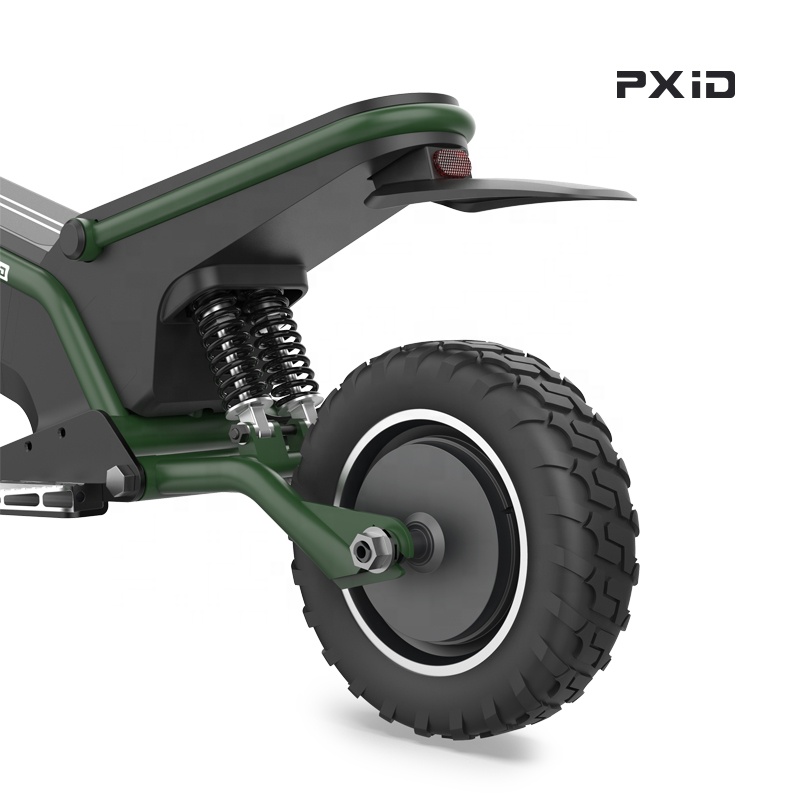 สกู๊ตเตอร์ไฟฟ้า PXID F1 ELECTRIC SCOOTER โช๊คหน้า+หลัง มอเตอร์ 500 วัตต์ ความเร็วสูงสุด 45กม./ชม, 10Ah 48V (30กม.) เดินทางได้ 30-40 กม.