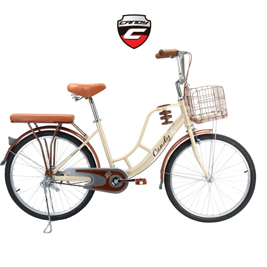 จักรยานแม่บ้าน CANDY รุ่น SWEET MODEL2024 วงล้อ 24 นิ้ว เฟรม HI TEN STEEL