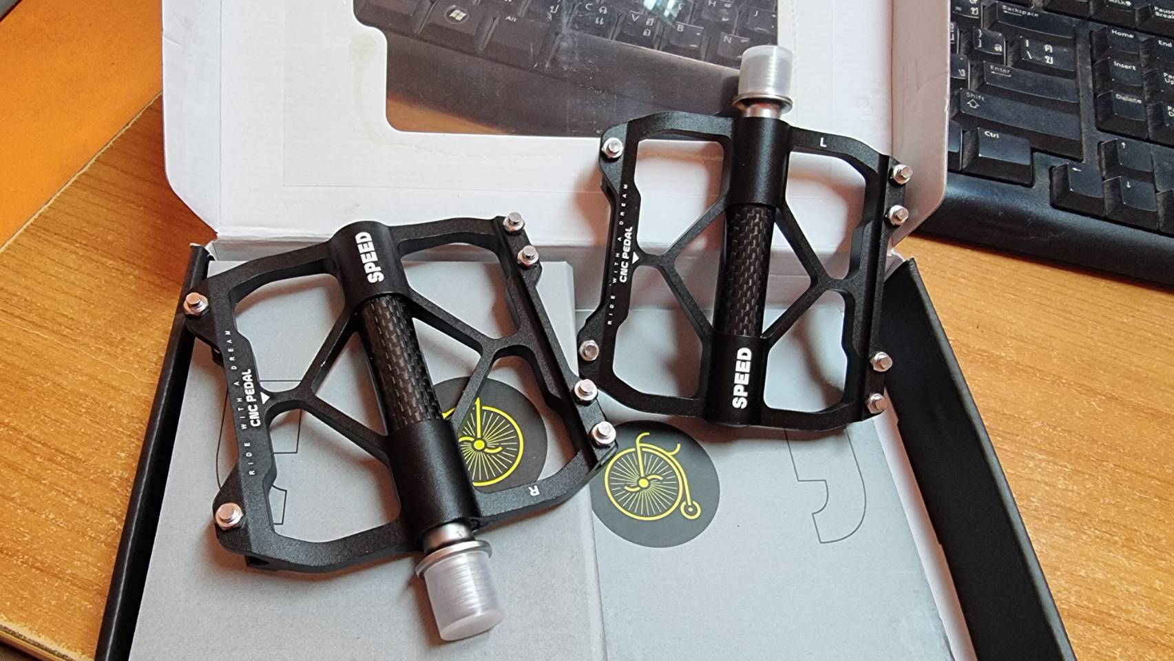 บันไดแบร์ริ่ง SPEED Sealed Bearing Pedals แกนโครโม