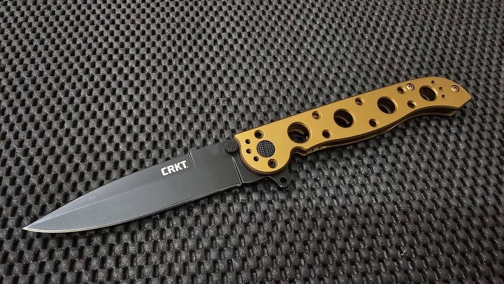 CRKT Carson M16-03BK Frame Lock Flipper Knife Stainless Steel (3.6" Black