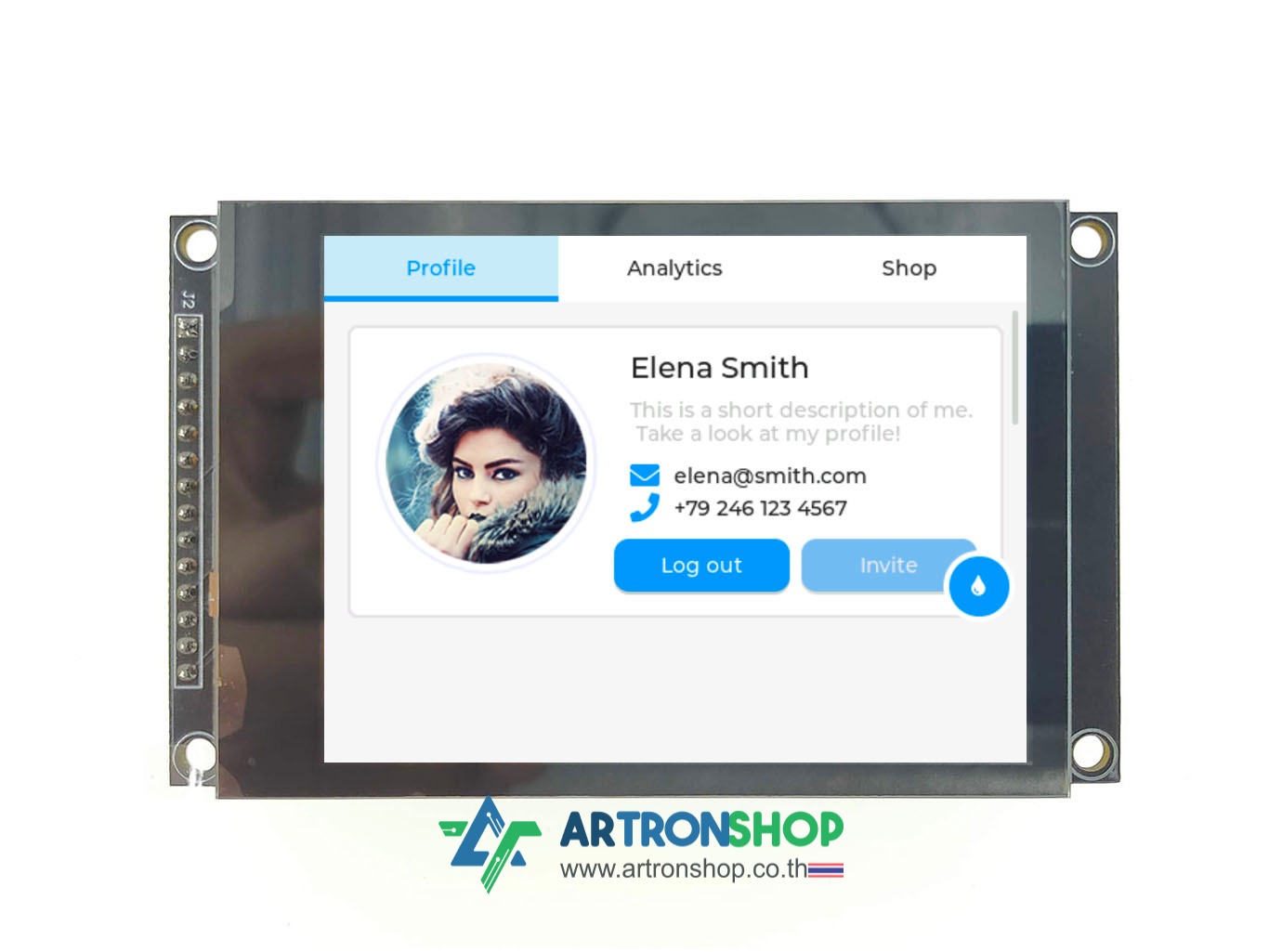 จอ TFT LCD ขนาด 3.2 นิ้ว ทัช Capacitive ILI9341V 4-Wire SPI