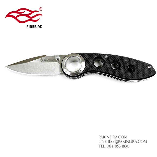 มีดพับ Ganzo กานโซ่ รุ่น Ganzo F708 ด้ามสีดำ ของแท้ 100%