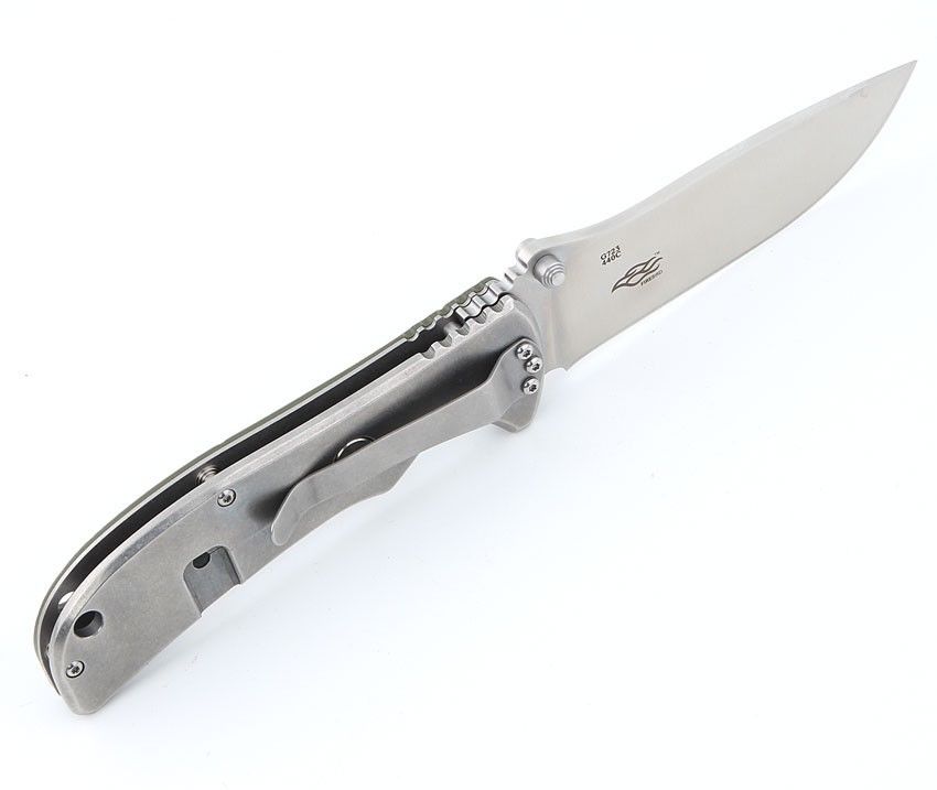 มีดพับ Ganzo กานโซ่ รุ่น G723 GR สีเขียวแก่ หนาถึก แข็งแกร่ง ของแท้ 100%