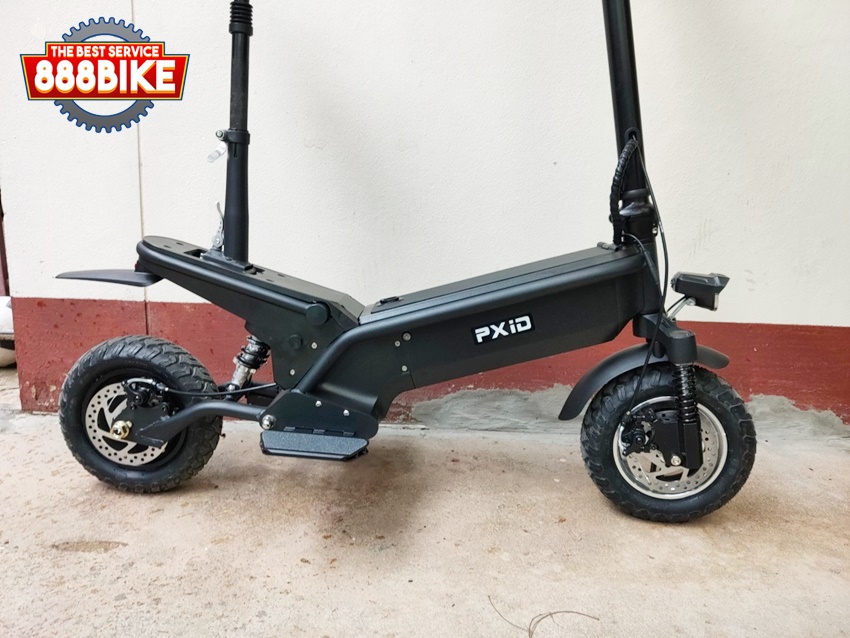 สกู๊ตเตอร์ไฟฟ้า PXID F1 ELECTRIC SCOOTER โช๊คหน้า+หลัง มอเตอร์ 500 วัตต์ ความเร็วสูงสุด 45กม./ชม, 10Ah 48V (30กม.) เดินทางได้ 30-40 กม.