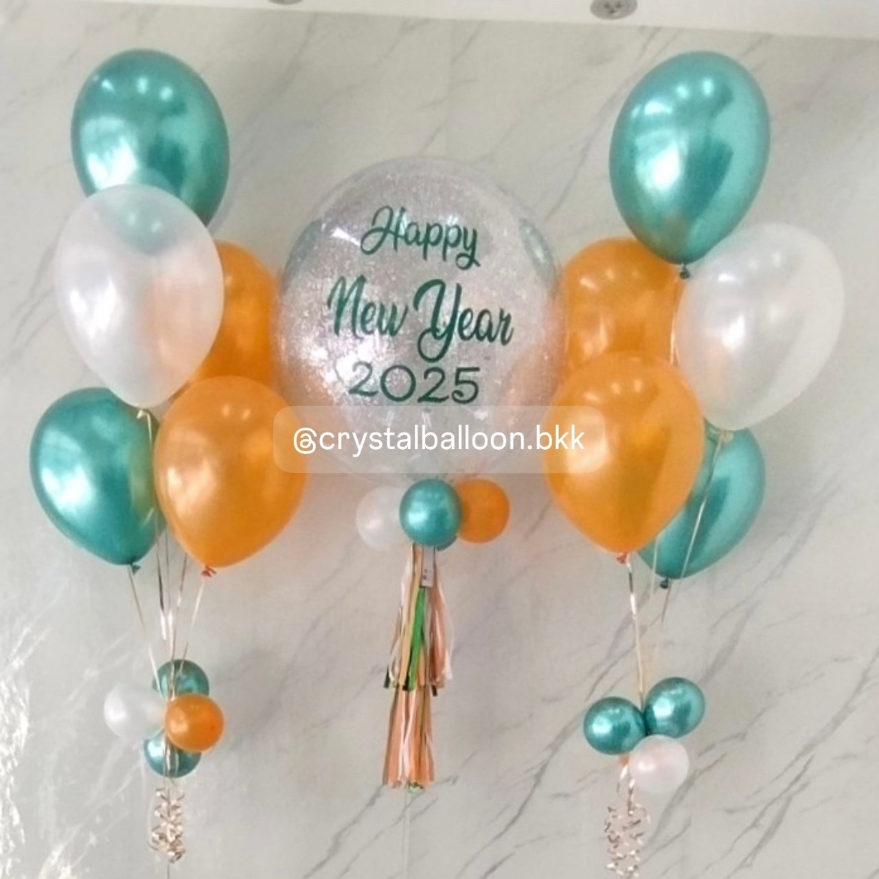 ลูกโป่ง จัดงานปาร์ตี้ Bubble ขนาด 24" พร้อม ลูกโป่ง ช่อ 5 ลูก 2 ช่อ ,พร้อมตกแต่ง สามารถเปลี่ยนสีลูกโป่ง/เปลี่ยนข้อความได้