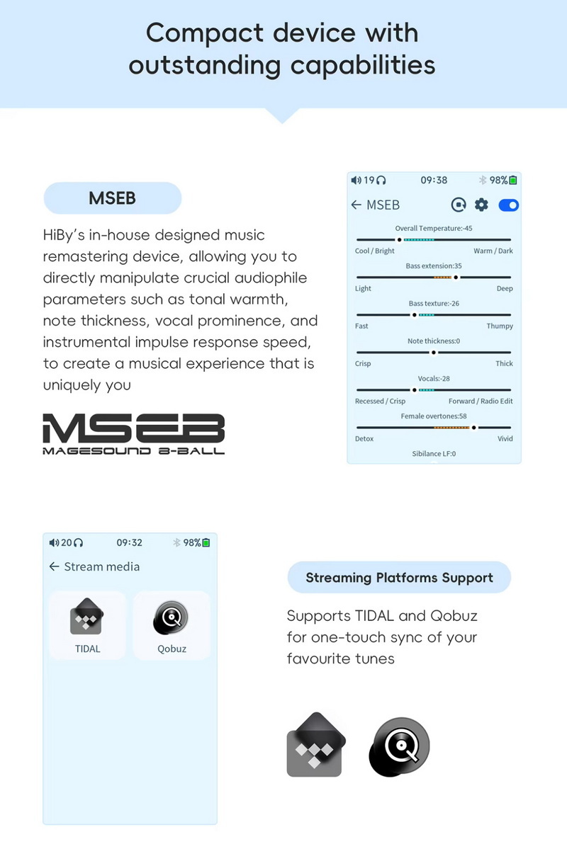HiBy R1 เครื่องเล่นเพลงจิ๋ว ชิป DAC CS43131 จอทัชสกรีน รองรับ Dual Hi-Res ประกันศูนย์ไทย