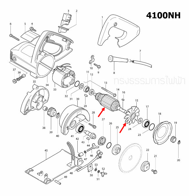 ทุ่น เครื่องตัดคอนกรีต, ตัดปูน มากีต้า Makita 4100NH (แท้) ##