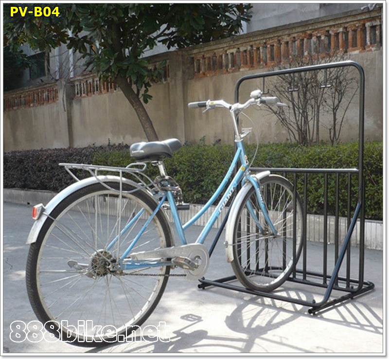 ที่จอดจักรยานแบบ 6 คัน พร้อมที่แขวนหมวก PV-B04 6 bikes parking rack