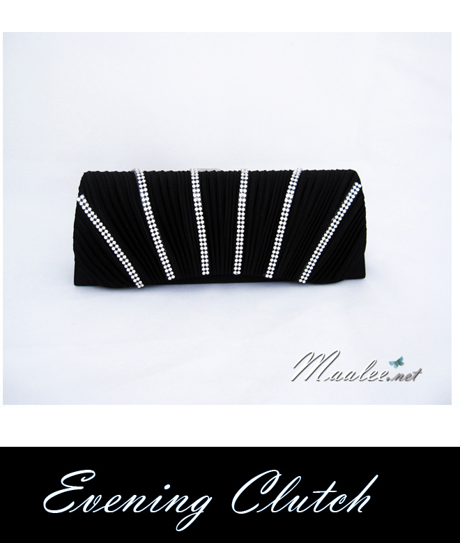 Sale พร้อมส่ง Evening Clutch กระเป๋าออกงาน สีดำ