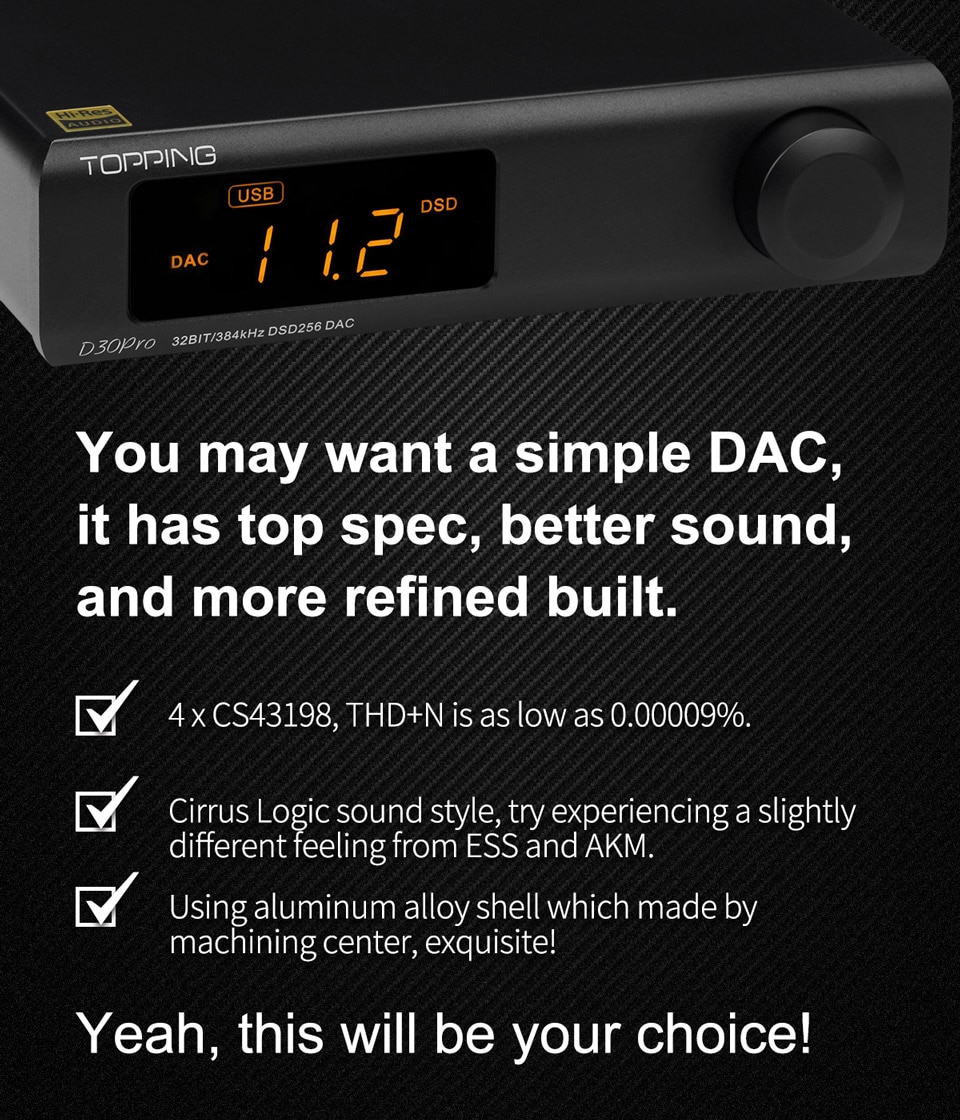 ขาย Topping D30 PRO DAC ตั้งโต๊ะ รองรับ Hi-Res ประกันศูนย์ไทย