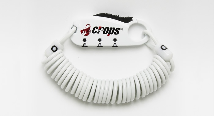 สายล็อครหัส CROPS Cable Lock Password 3x1800,CP-SPD08