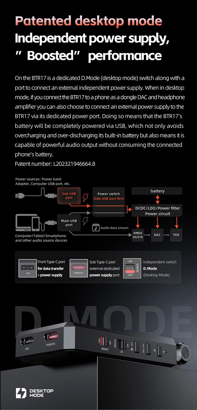 FiiO BTR17 Bluetooth DAC/AMP พกพาชิป ES9069x2+THX AAA 78+ x2 รองรับ MQA Dual Hi-Res ประกันศูนย์ไทย