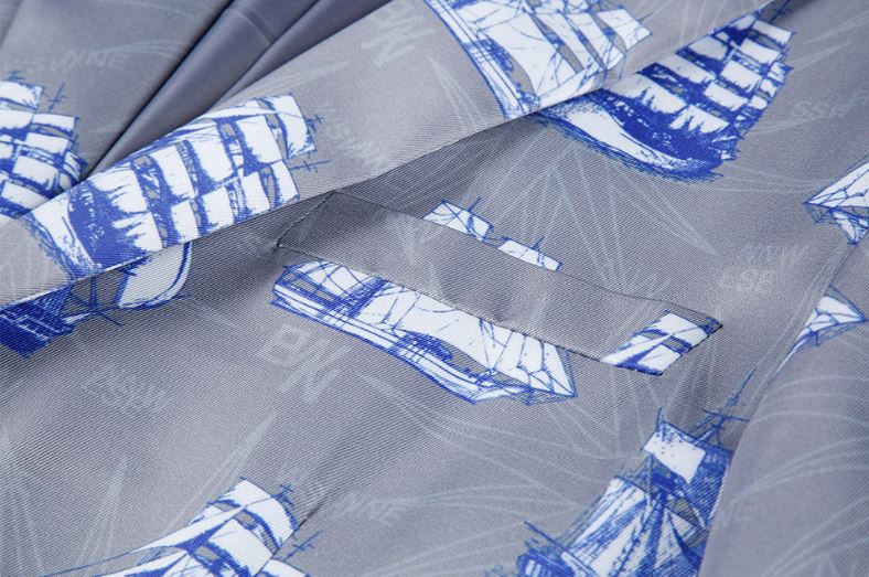 Pre-order เสื้อสูทชายแฟชั่น ลายกราฟฟิก สีสดใส ** เฉพาะเสื้อ**