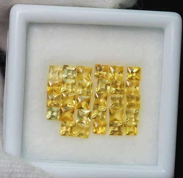 บุษราคัม 2.55 กะรัต 29 ชิ้นสวยมาก