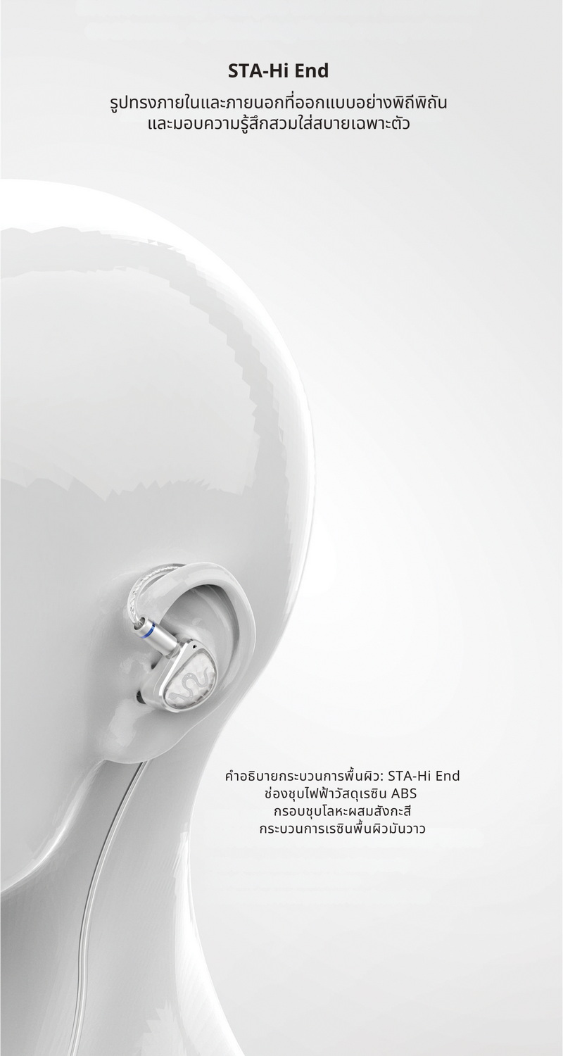 Ear Acoustic Audio STA-Hi End หูฟัง IEMs 2 ไดรเวอร์ Dynamic เสียงโปร่งใส ประกันศูนย์ไทย