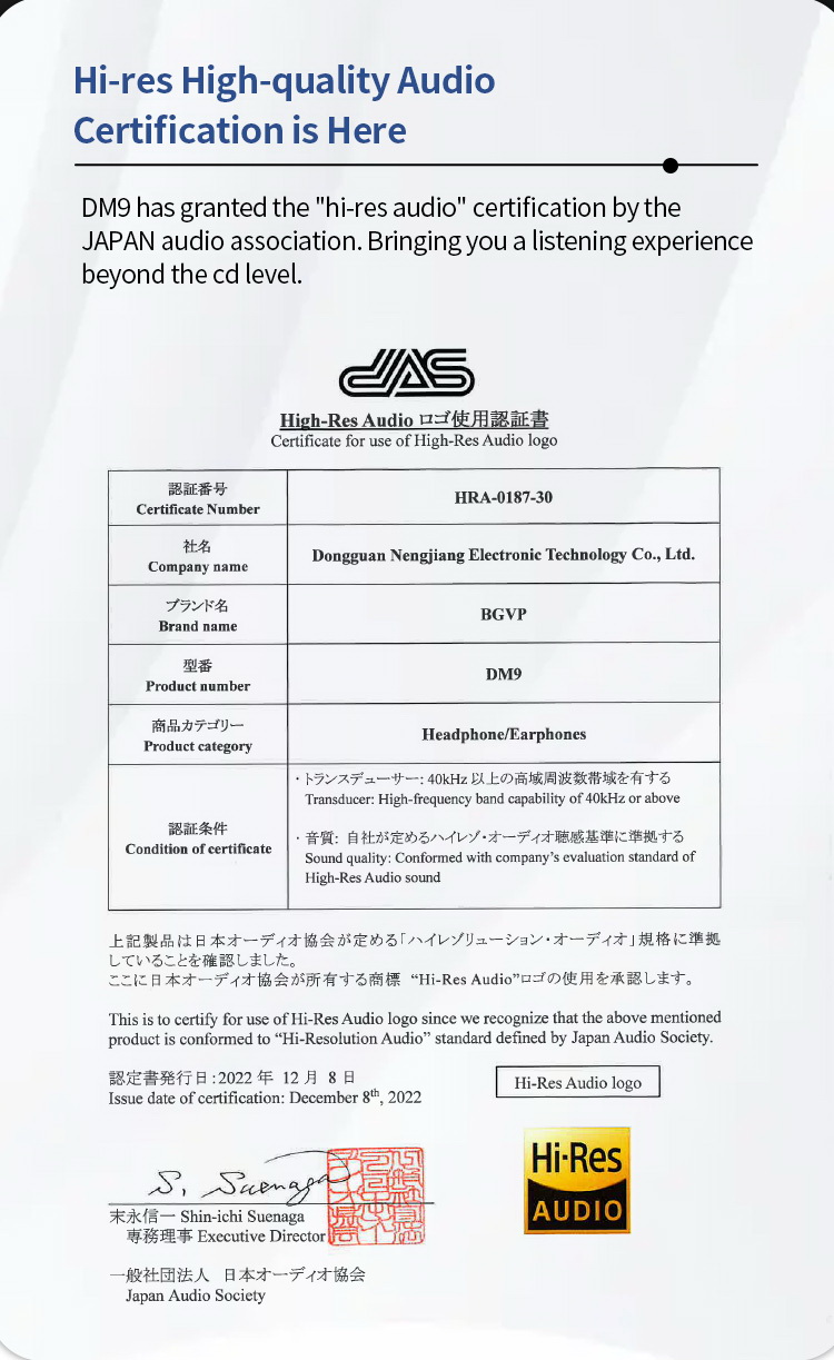 BGVP DM9 หูฟัง Hybrid 9 ไดรเวอร์ 4EST+4BA+1DD ระดับเรือธง ประกันศูนย์ไทย