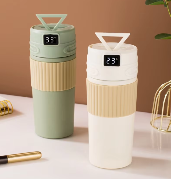 แก้วสแตนเลส จอแสดงอุณหภูมิ ฝาหิ้วสามเหลี่ยม 480 ml