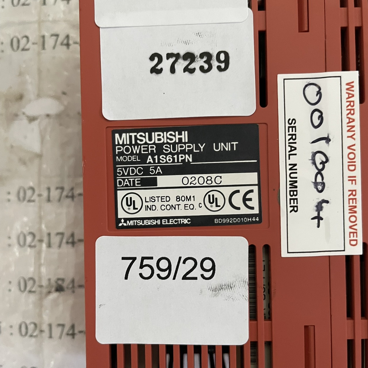 A1S61PN PLC " MITSUBISHI "