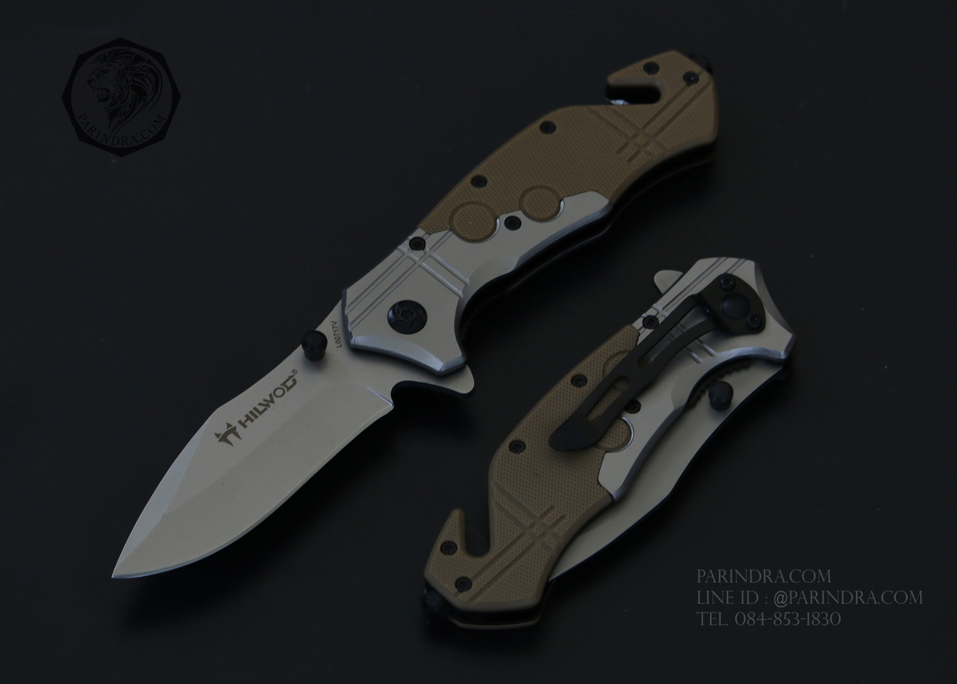 มีดพับ HILWOD รุ่น L0071M ทรงใบมีดสวย คมกริบ