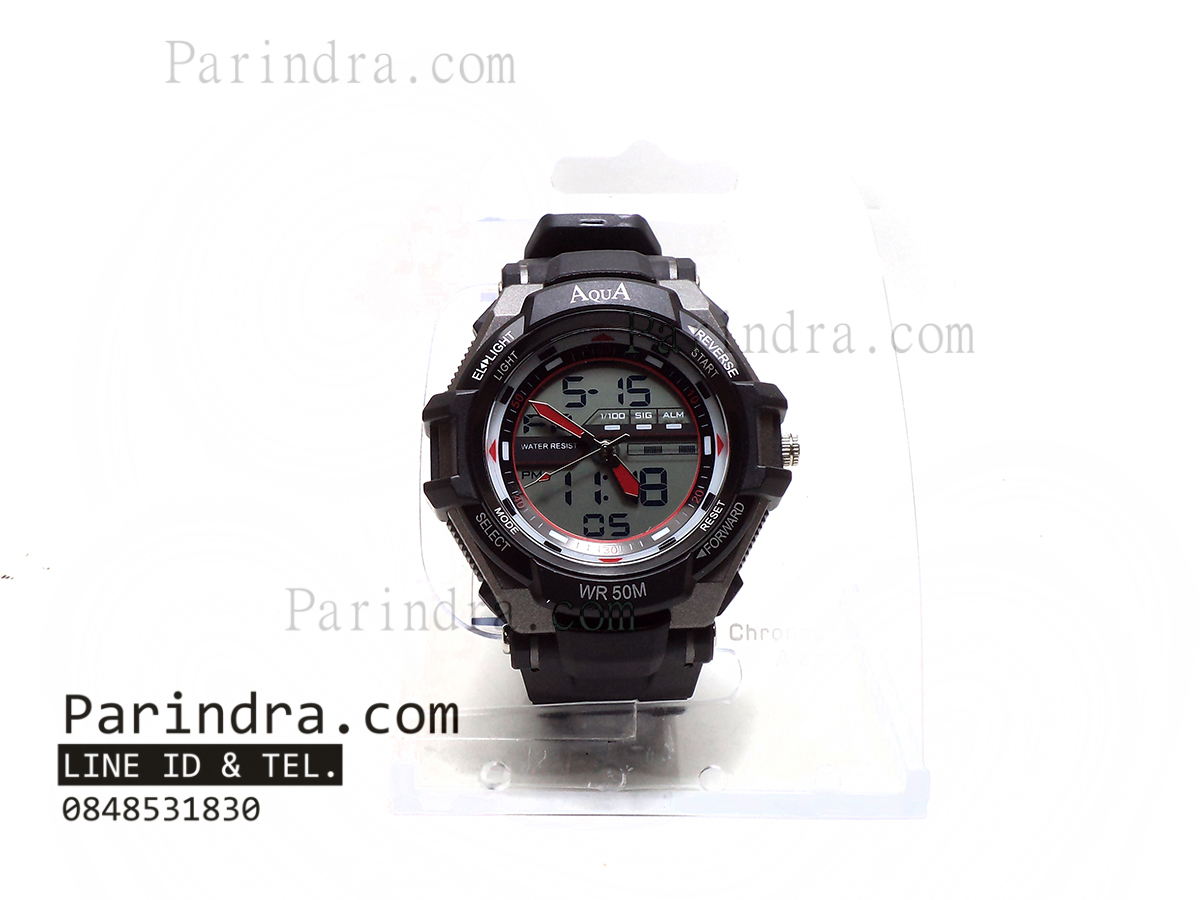 นาฬิกาข้อมือ AQUA รุ่น TGA2126-AD71 สีดำ-เทา