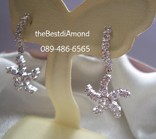 BE806RD+++ต่างหูตุ๊งติ้ง ปลาดาว+++ต่างหูสุดเก๋ รูปปลาดาวเพชรระยิบระยับ ดูเปรี้ยว โฉบเฉี่ยว น่ารักสุดๆ ใส่แล้วหน้าเพรียวสวย แบบทันสมัยดีค่ะ