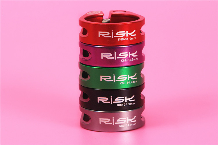 รัดหลักอาน RISK alloy Bolt Seatpost Clamp มีแต่ 31.8 (แบบยึดน็อต) K89