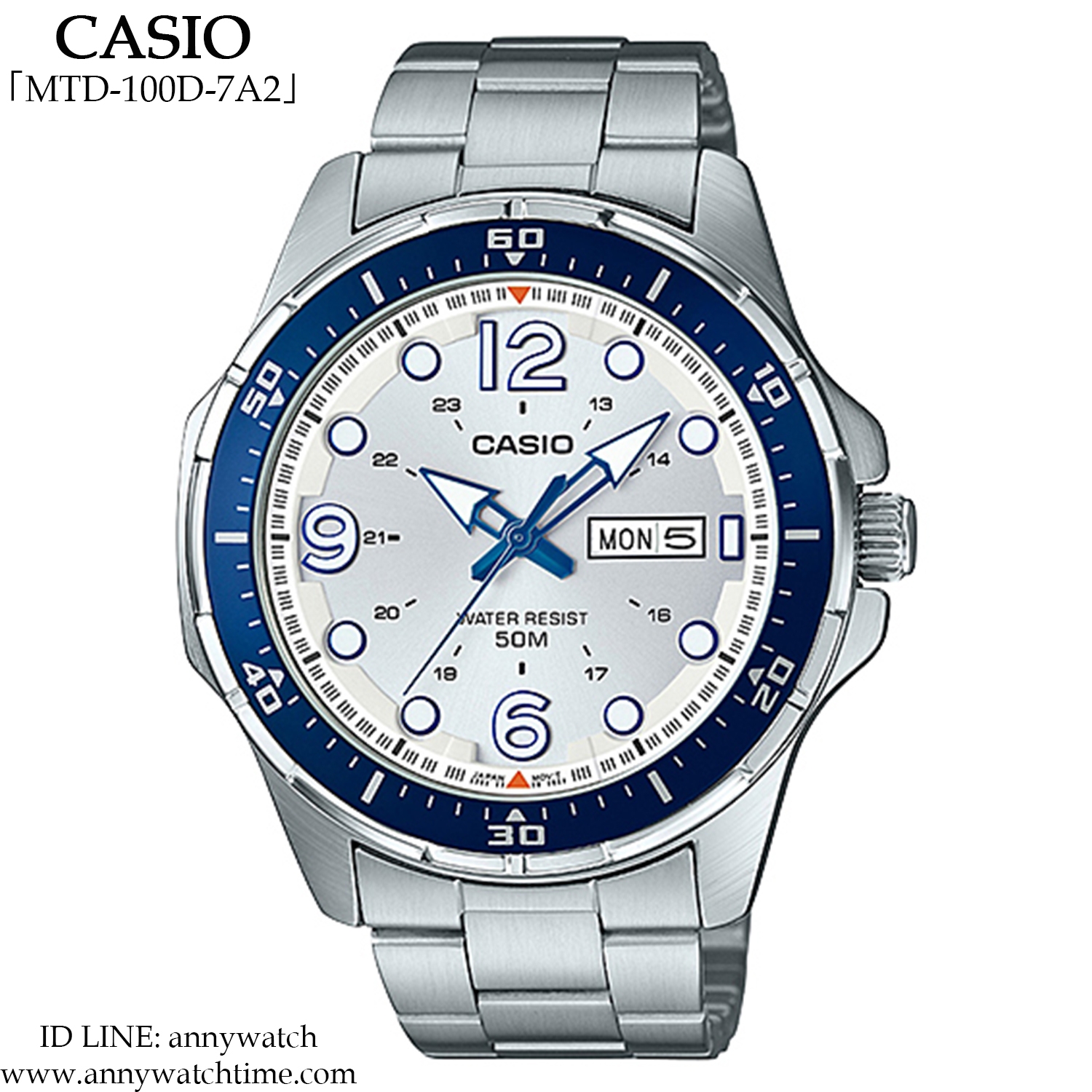 CASIO MTD-100D-7A2