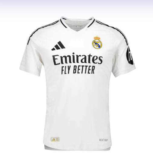 เสื้อรีลมาดริด 2024 2025 ทีมเหย้า HOME AUTHENTIC เวอร์ชั่นนักเตะของแท้
