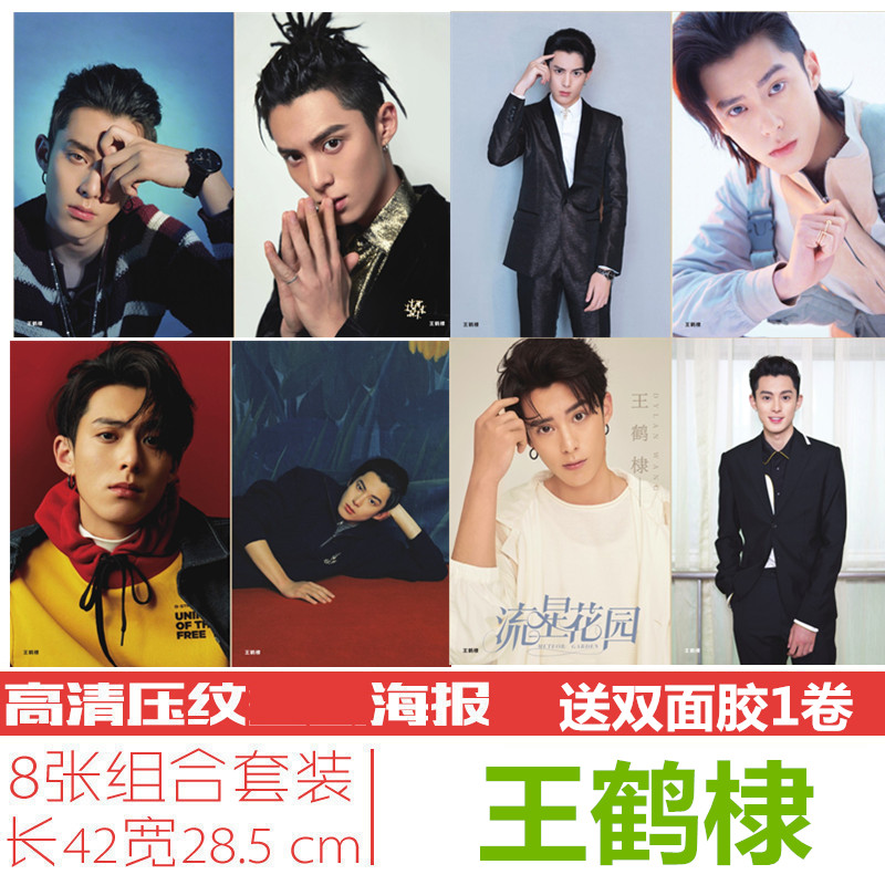 โปสเตอร์เซต 8 แผ่น Dylan Wang (หวังเหอตี้)