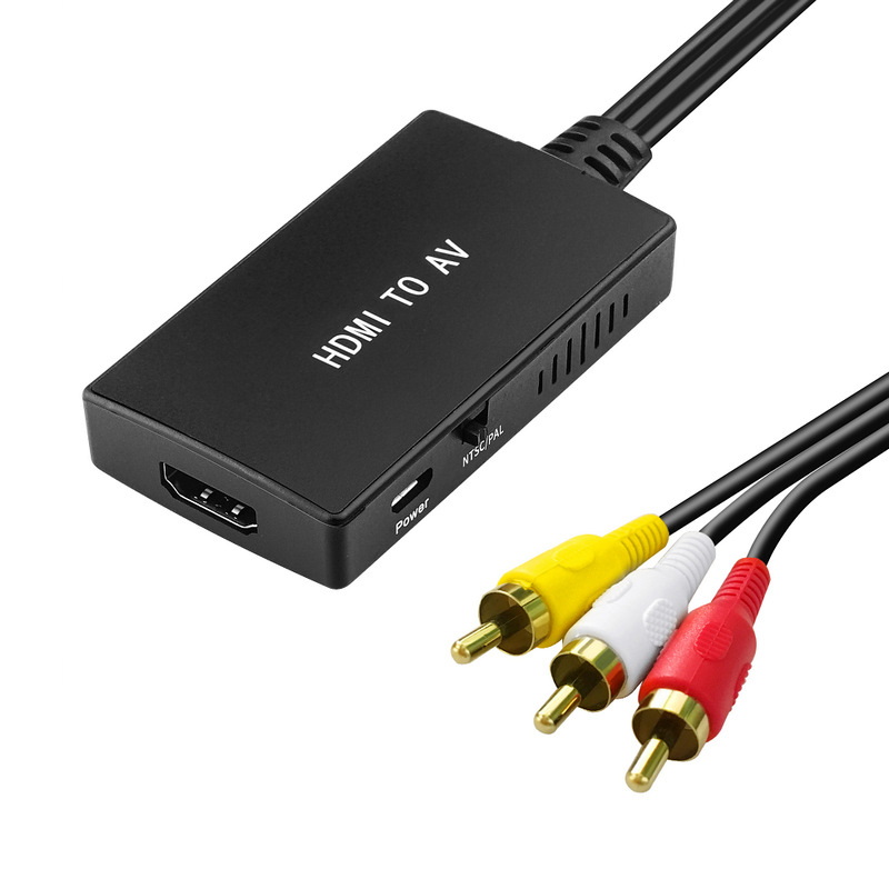 X-Tips HDMItoAV Adapter ตัวแปลง HDMI ออก RCA สามสี ปรับ NTSC/PAL ได้ ประกันศูนย์ไทย