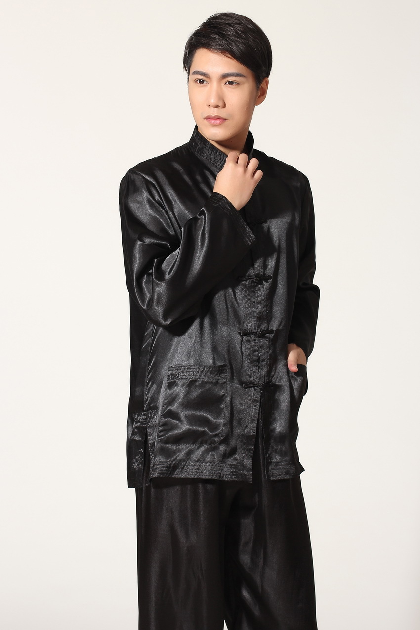 Pre-order ชุดจีนชาย แขนยาว สีดำ