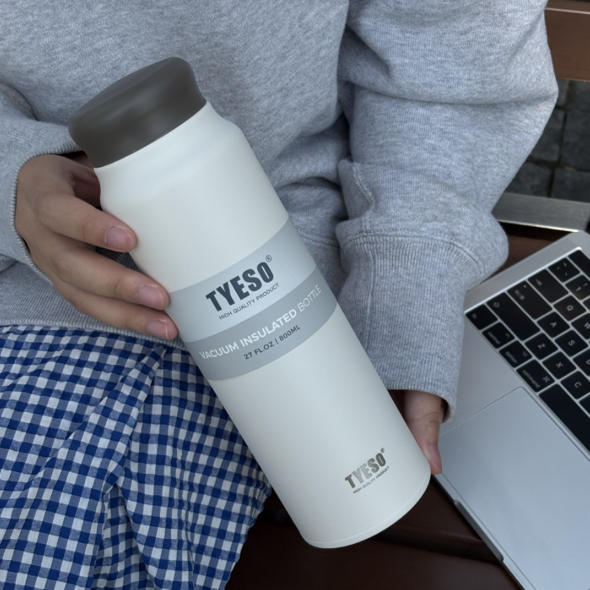 กระบอกสแตนเลส Tyeso รุ่น TS-8773B ขนาด 17FL.OZ/500 ml