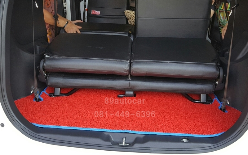 พรมปูพื้นรถยนต์ Toyota Avanza 2012 ไวนิลสีแดงขอบฟ้า