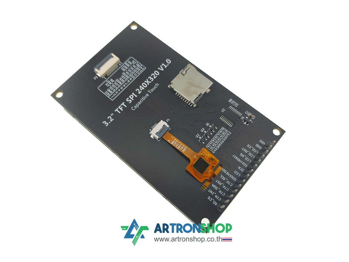 จอ TFT LCD ขนาด 3.2 นิ้ว ทัช Capacitive ILI9341V 4-Wire SPI