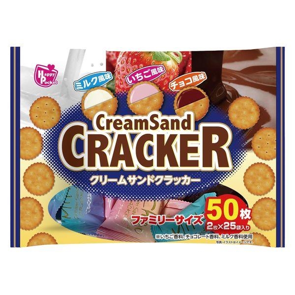 Creamsand Cracker แครกเกอร์ถุงใหญ่จุดใจ 50 ชิ้น (25 คู๋)