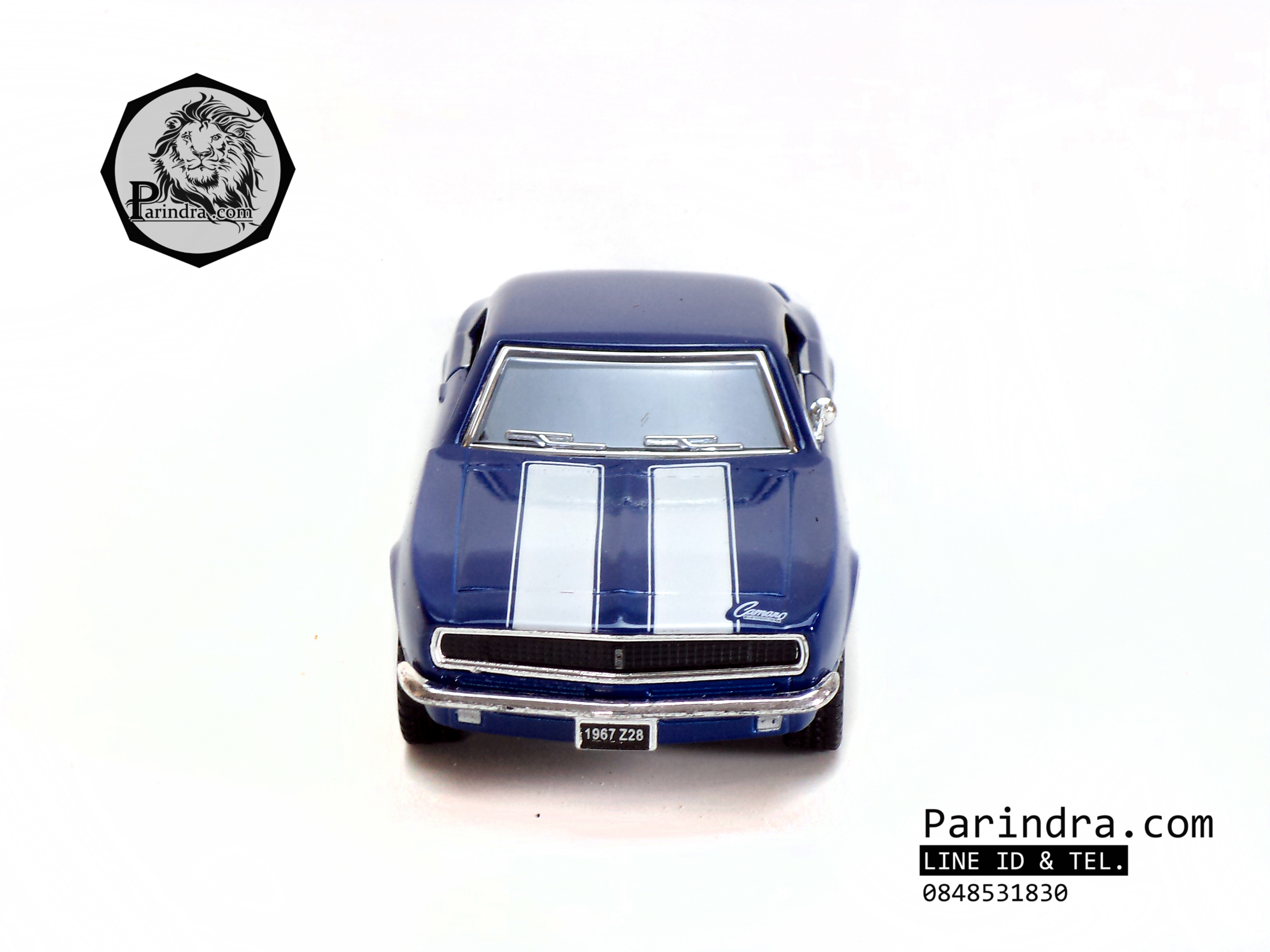 โมเดลรถเหล็ก รถ Chevrolet Camaro Z28 ปี 1967 สีน้ำเงิน