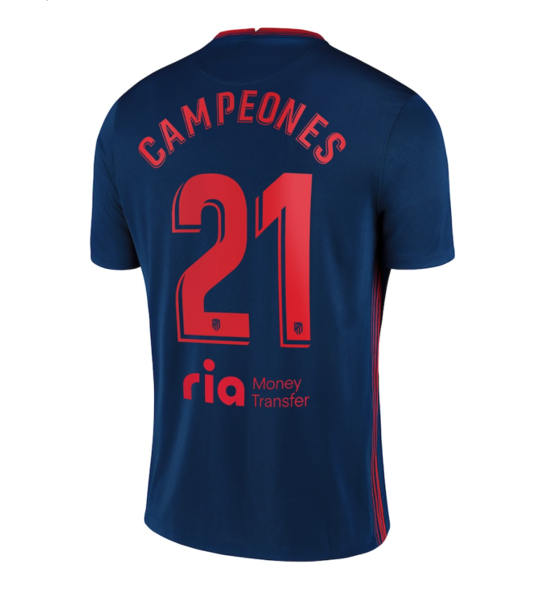 เสื้อแอตเลติโก มาดริด 2020 2021 ทีมเยือน Campeones 21 ของแท้