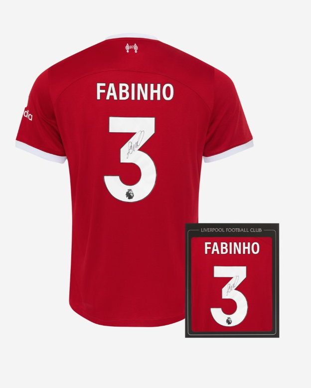 เสื้อลิเวอร์พูล 2023 20234 ลายเซ็นต์ Fabinho 3 พร้อมกล่อง มีใบรับรองของแท้