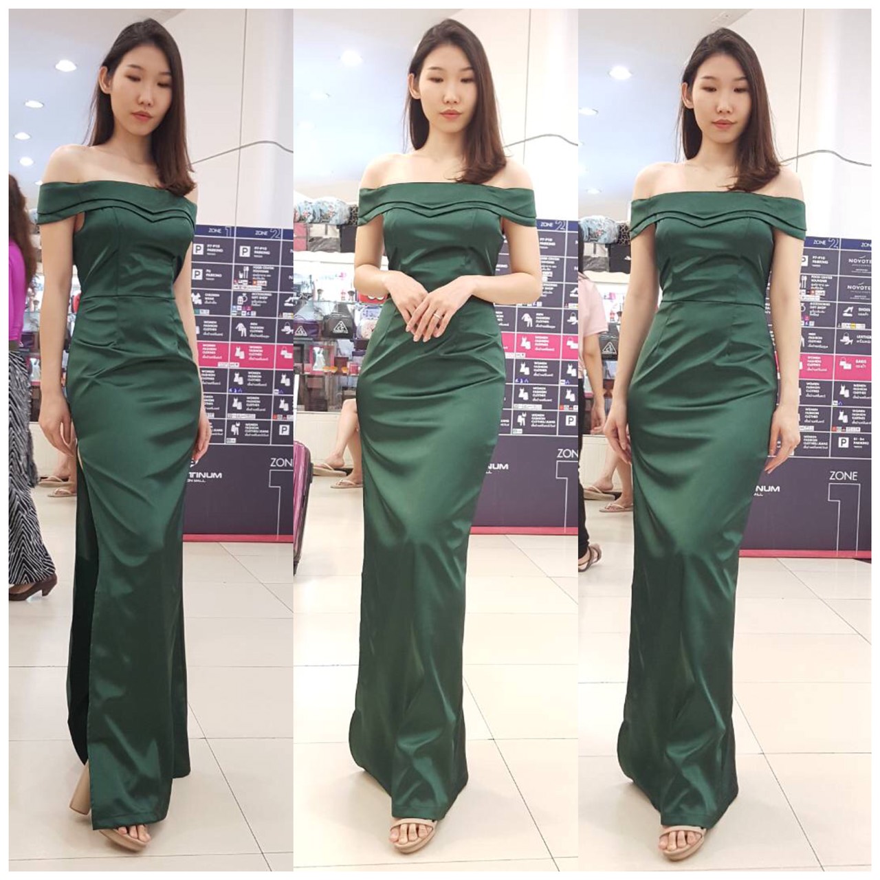 ชุดเพื่อนเจ้าสาว ชุดราตรียาว Anemone - Double layer top & Sheath skirt