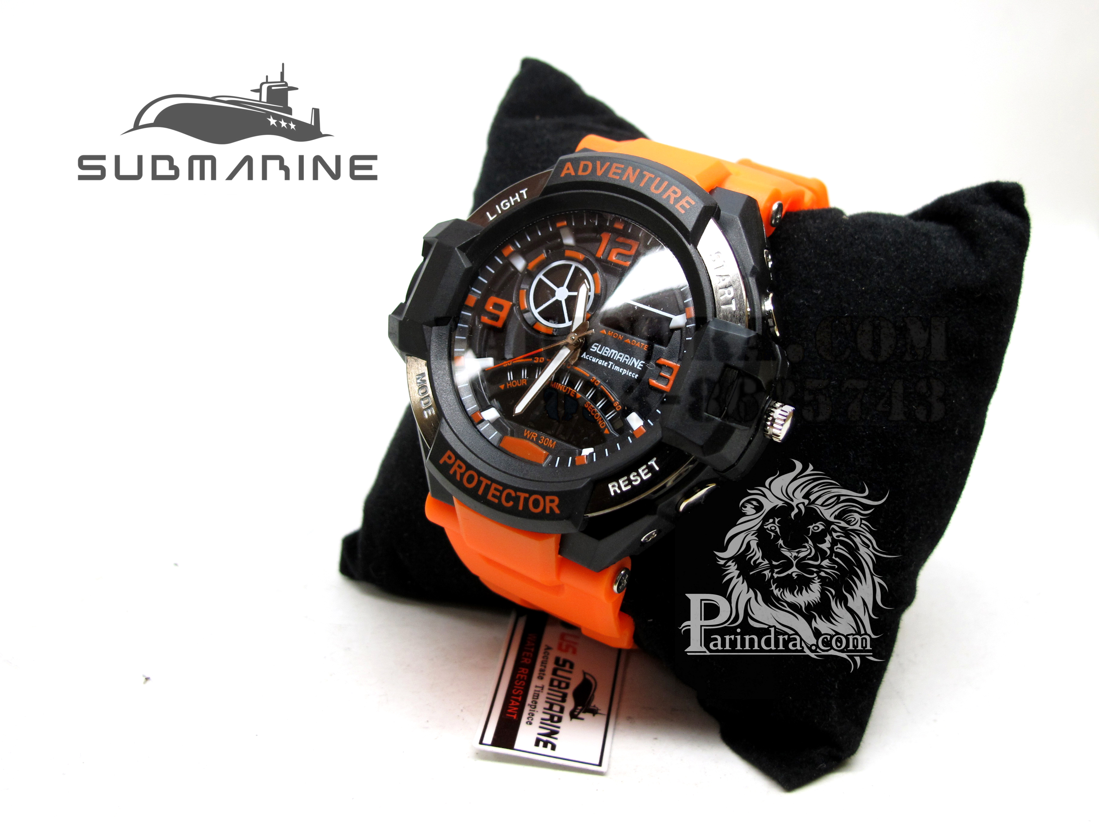 นาฬิกา US submarine Adventure Protector รุ่น TP3156M สีส้ม(พื้นดำ)