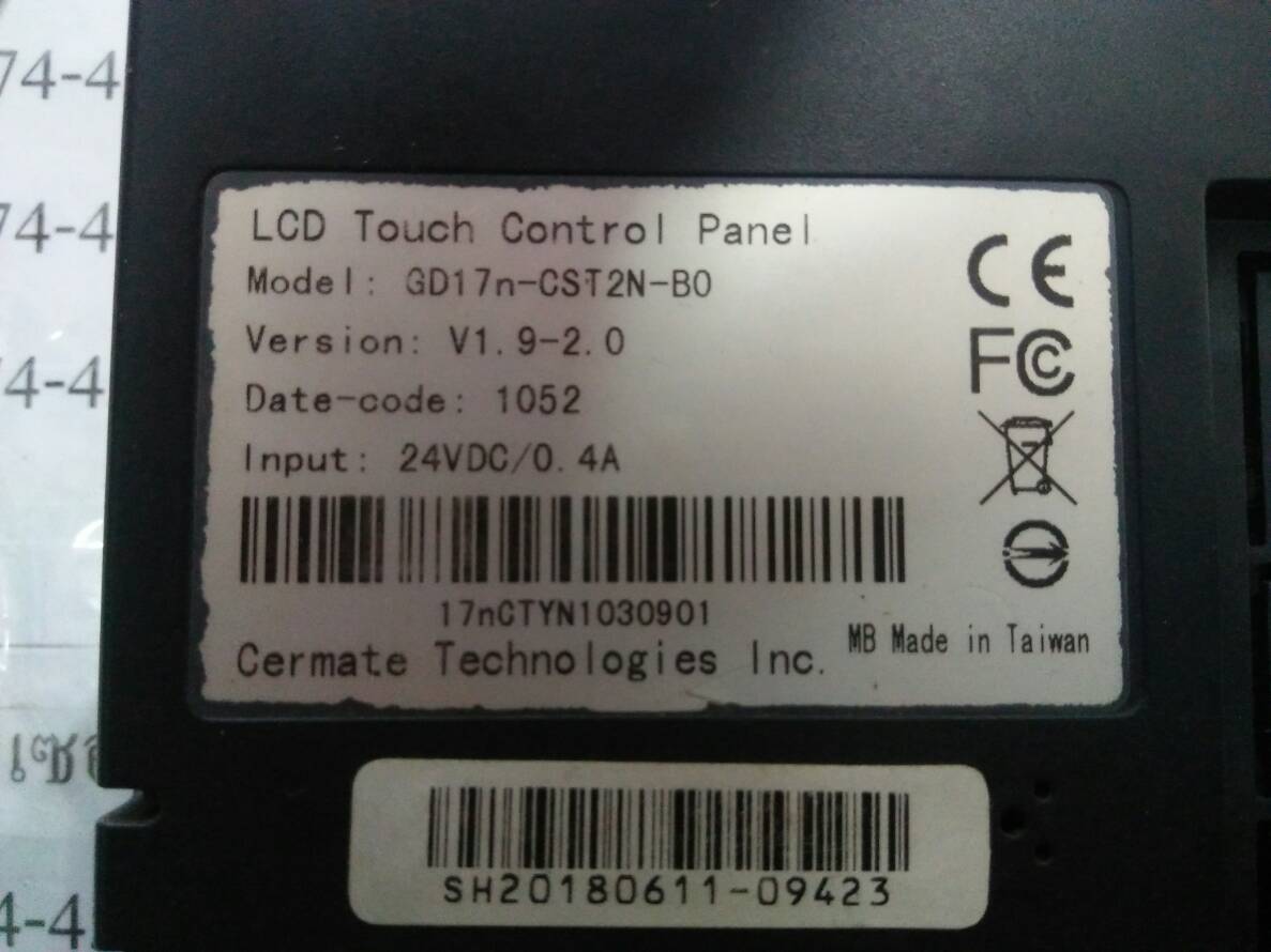 LCD TOUCH SCREEN “ CERMATE ” รุ่น GD17N-CST2N-B0