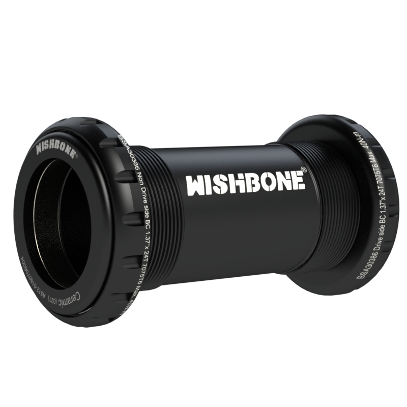 กะโหลก WISHBONE BSA68 Ceramic | Shimano HT2 / SRAM GXP / DUB Compatible | เฟรมมาตรฐาน 1.37"x24T x 68mm | น้ำหนักเบา 94–118 กรัม | รับประกัน 2 ปี