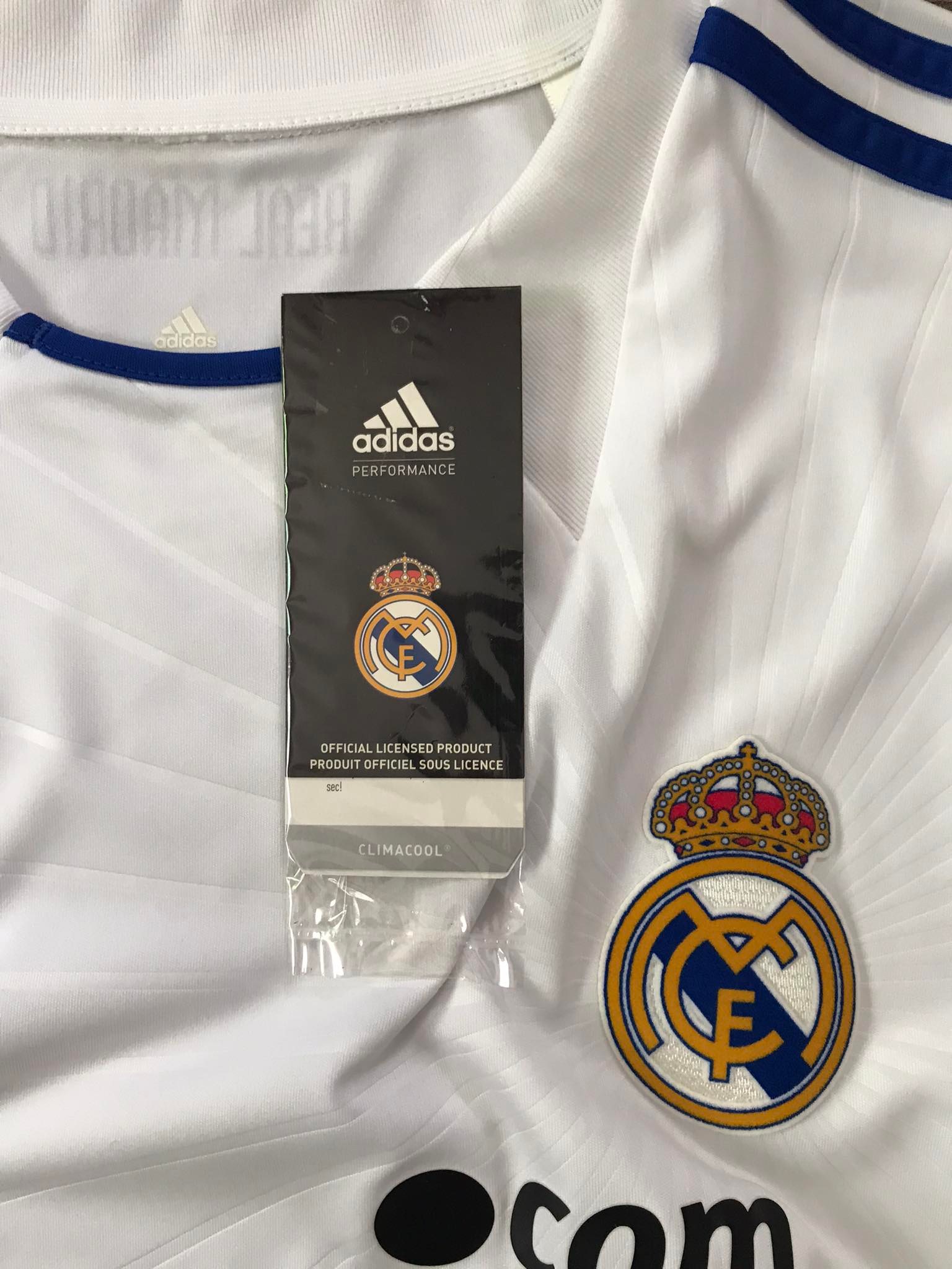 เสื้อฟุตบอล ทีมสโมสรเรอัล มาดริด ชุดเหย้า 2010/11 ใหม่ L-Size / REAL MADRID Football Shirt Home Kit 2010/11 Jersey NEW L-Size