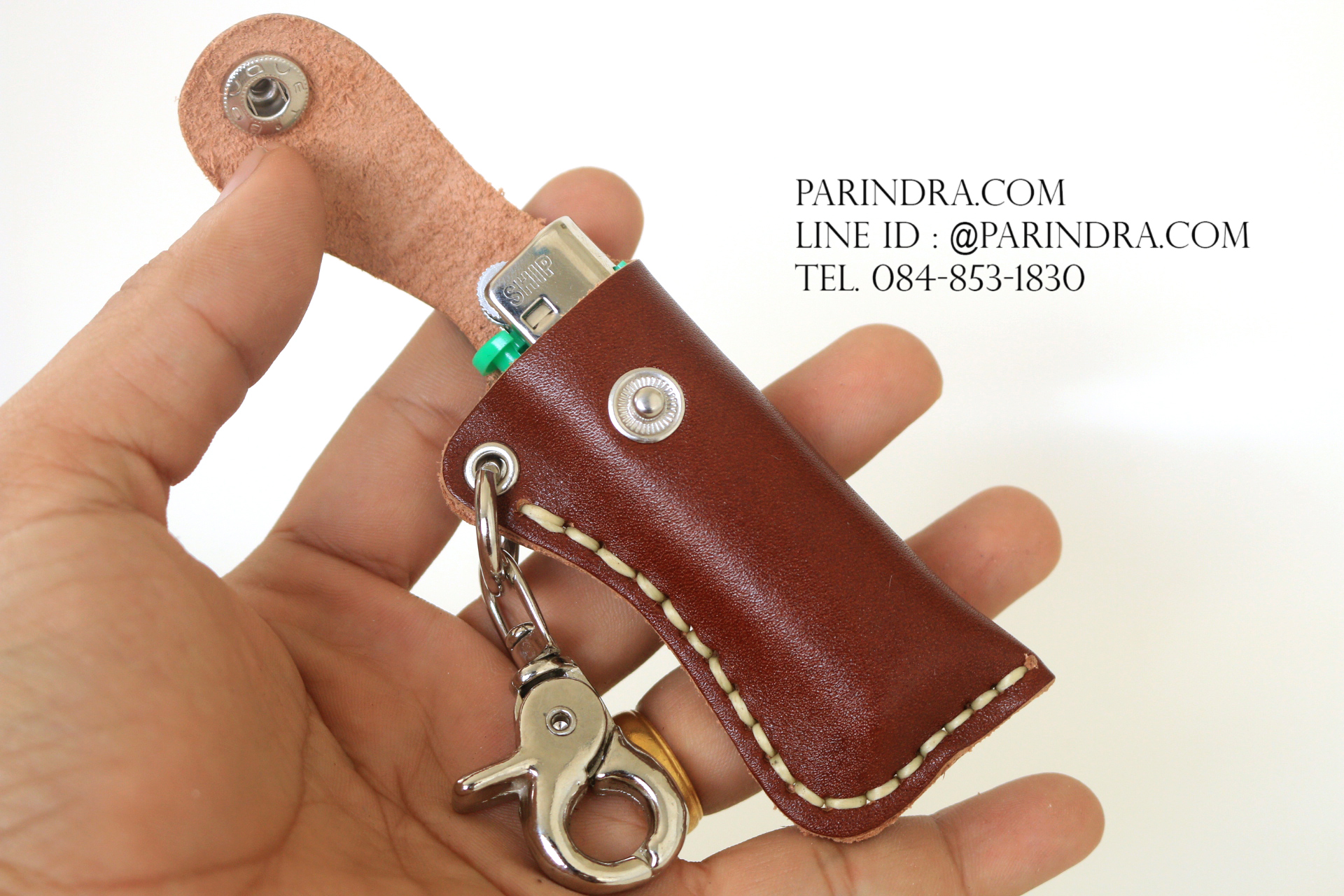 กระเป๋าหนังแท้ สำหรับใส่ไฟแช็ค 4